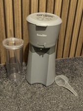 Breville Iced Coffee Maker Plus Coffee Cup with Straw Grey [VCF155]