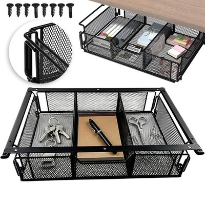 Schreibtisch Organizer Hängekorb mit Schubfunktion Platzsparend für Küche Büro
