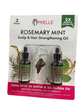 MIELLE Organics Rosemary Mint Scalp Hair Strengthening Oil w/ Biotin 2 fl oz