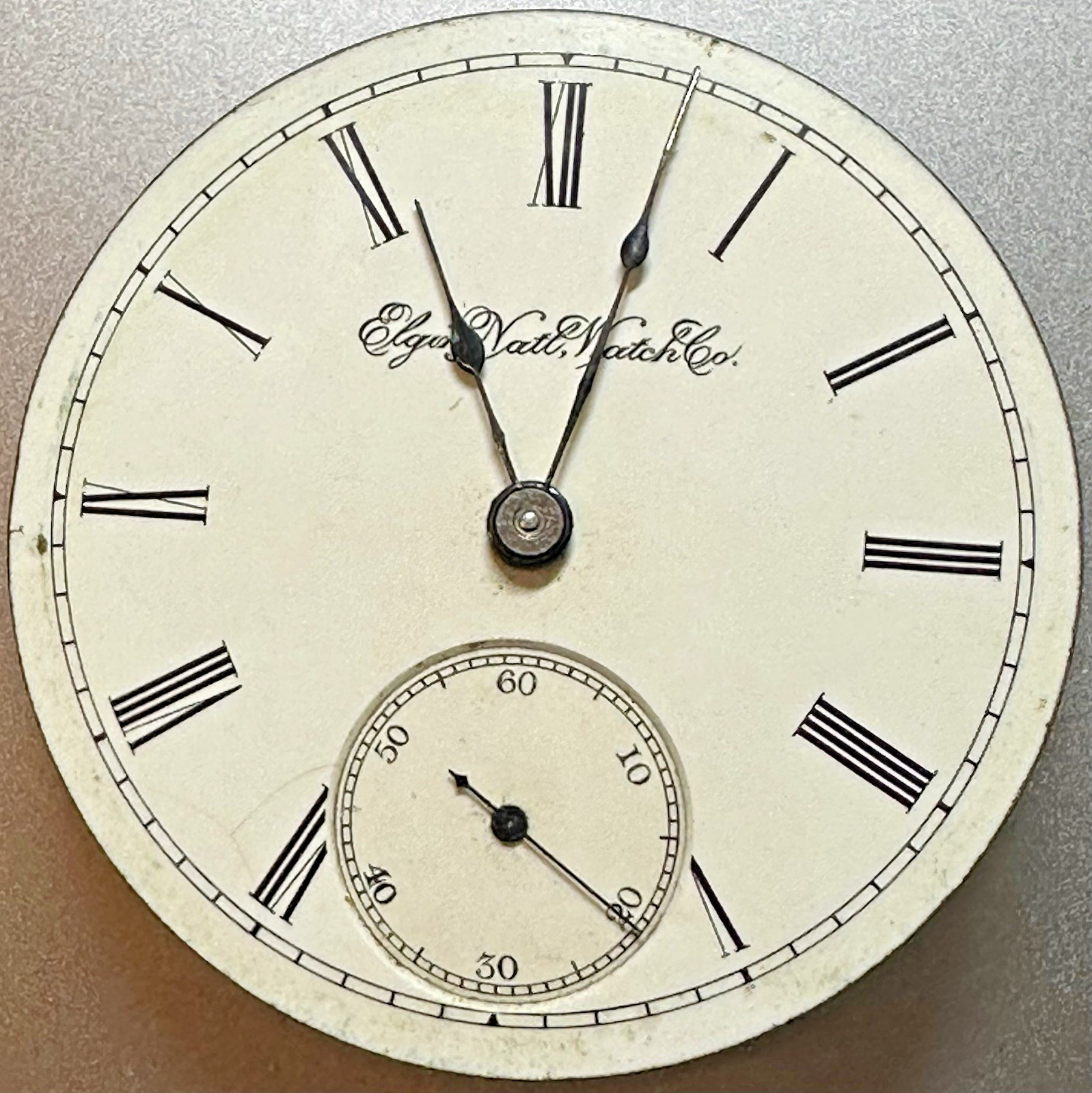 * 1893  18 Size ELGIN  7J OF PS Gr 73 M. 5 GILT Pocket Watch Movt Fix  M21