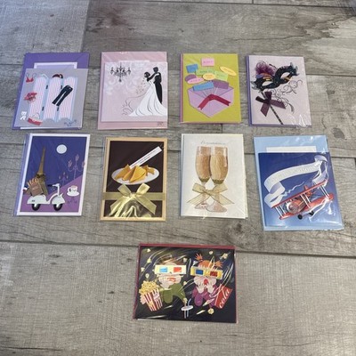 Burgoyne Hallmark & Paper Magic Art 3D Greeting Cards Lot Of 9 NEW