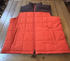 Ariat Men’s Orange Vest Jacket Size XXL Crius Insulated Concealed Carry Nice 