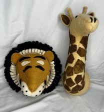 Fiona Walker Lot Giraffe And Lion Head NWT