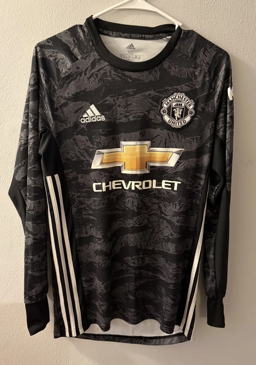 Manchester United Adidas Black Long Sleeve Jersey Chevrolet Kohler