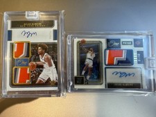 Miles McBride 21-22 Panini One  & One RC Patch Auto+Dual Patch Auto #06/10 Lot2
