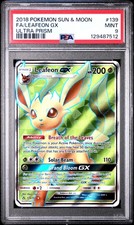 2018 POKEMON SUN & MOON ULTRA PRISM #139 FULL ART/LEAFEON GX PSA 9 on eBay