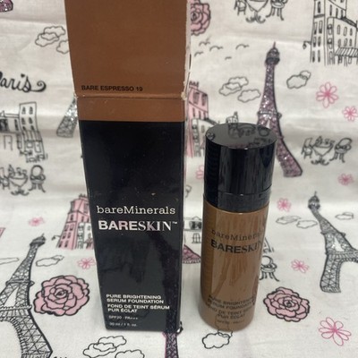 Bareminerals Bareskin Pure Brightening Serum Foundation Bare Espresso 19 1 Oz