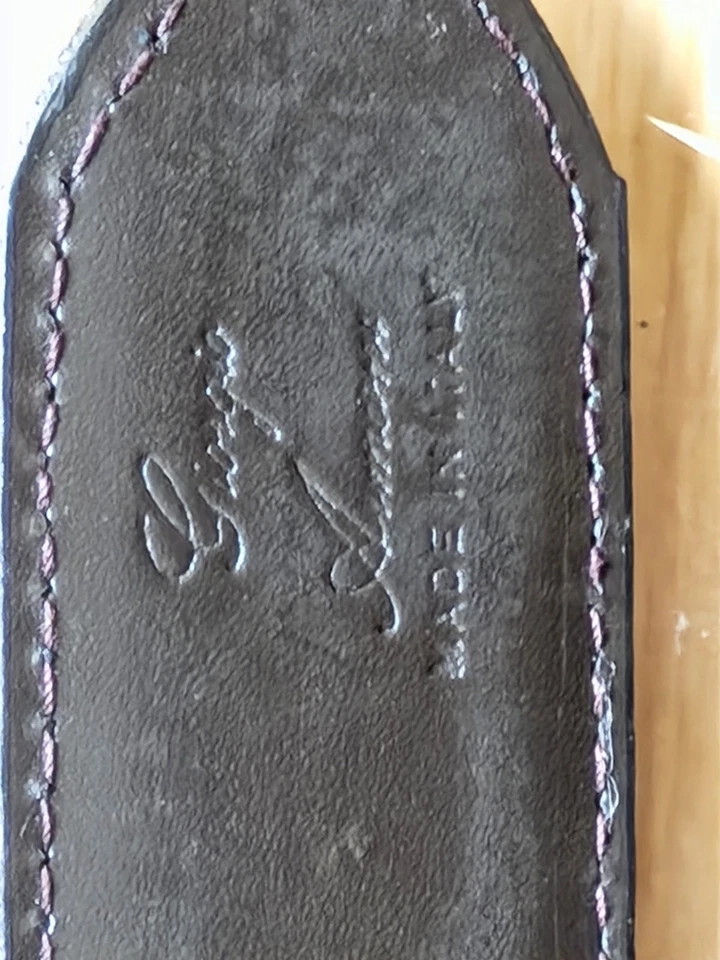 Cinturón reversible de cuero negro genuino Armani 40/101,6 Italia Foto 3 de 3