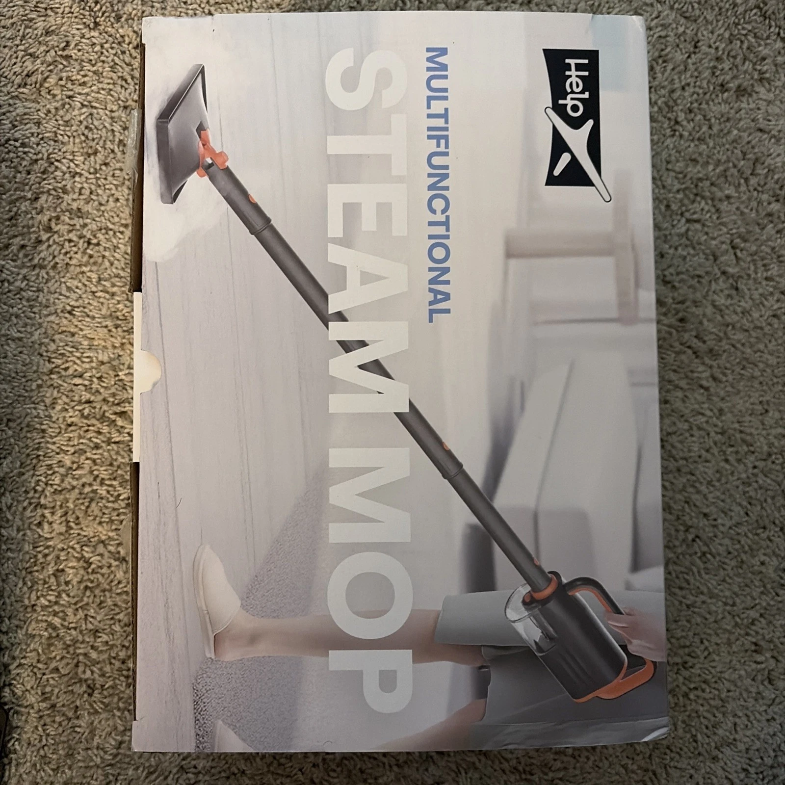 HelpX Steam Mop Cleaner with Detachable Handheld Steamer, 20 in 1 Wired Grey