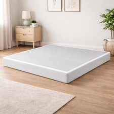 5 Inch Box Spring for Queen Bed, Strong Wood Frame Heavy Duty Metal Mattress
