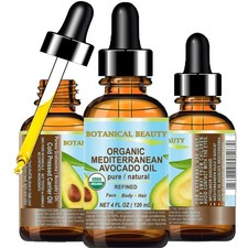 Italian ORGANIC AVOCADO OIL 100 Pure Natural Refined Undiluted Cold Pressed ...