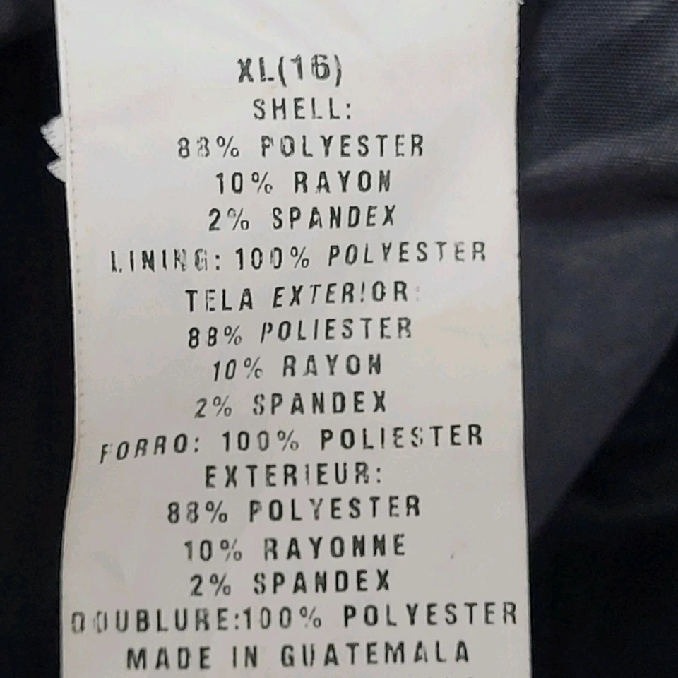 Abrigo Rothschild Gris Roseta Plisado a Presión Con Capucha Manga Abullonada Niñas Talla XL Foto 4 de 4