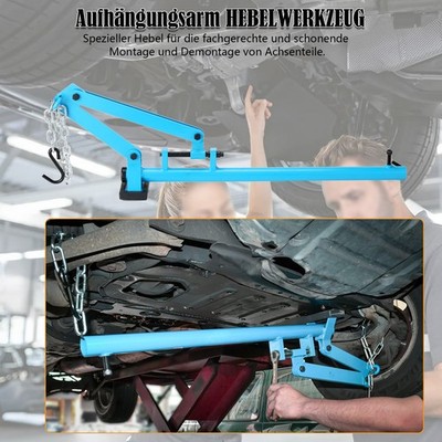 Querlenker Hebelwerkzeug Universal-Achshebel mit 660mm Kette Max Zugkraft 500kg