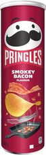 Pringles Smokey Bacon Flavour Crisps 185g, Packaging May Vary