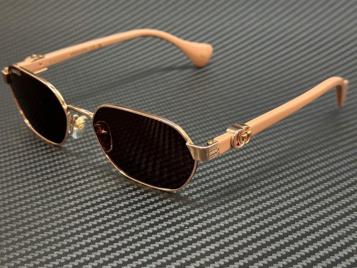 美品 GUCCI sunglasses vintage GG3115 gold Gucci GG1513S 005 Sunglasses Gold GG Logo Blue Mirror Lenses Pilot