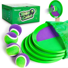 Toss and Catch Ball Set Upgraded - Beach Toys Outdoor Games Baseball Games - Stu
