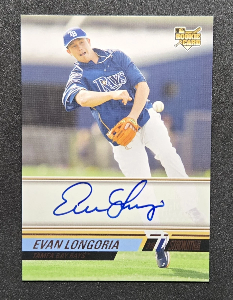 Evan Longoria Autographed Baseball Sports Trading Cards MLB 引退 EVAN LONGORIA 25シリジャージナンバー auto
