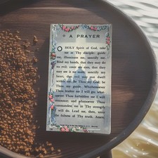 New  Litho Holy Card A Prayer To Holy Spirit God For Guidance  In Italy Catholic