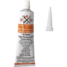 High-Temperature Silicone Sealant for Wood Stoves, Pellet Stoves, Grills & Smoke