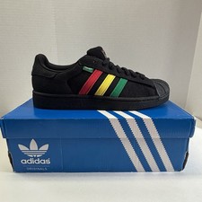 Adidas Superstar Rasta - Black for sale | eBay