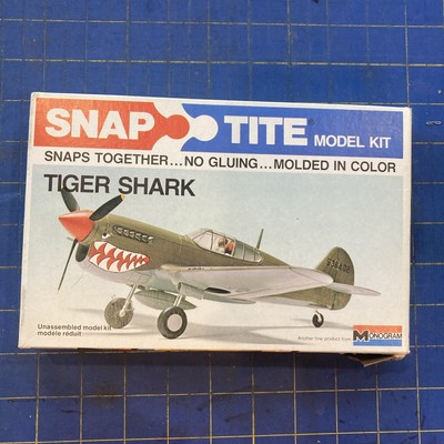 Monogram Tiger Shark Airplane Plastic Model Kit NIP M4
