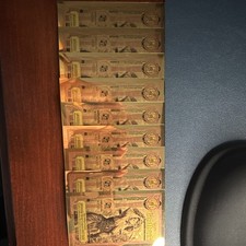 Goldback 1/4 Note Idaho Series 24K Gold 1/4000 Troy Oz Lot of 8