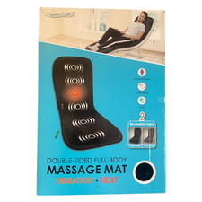 Health Touch Double-Sided Full Body Massage Mat with Vibration  Heat 2 Levels