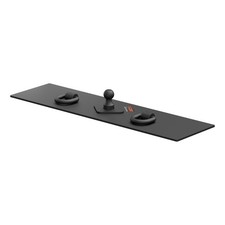 Curt 65500 Flat Gooseneck Hitch Plate 13x48in 2-516in Ball 12in Welded D-rings