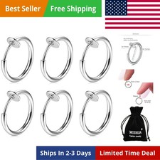 Fake Nose Ring Fake Nose Septum Rings Fake Nose Piercing Non Pierced Spring Clip