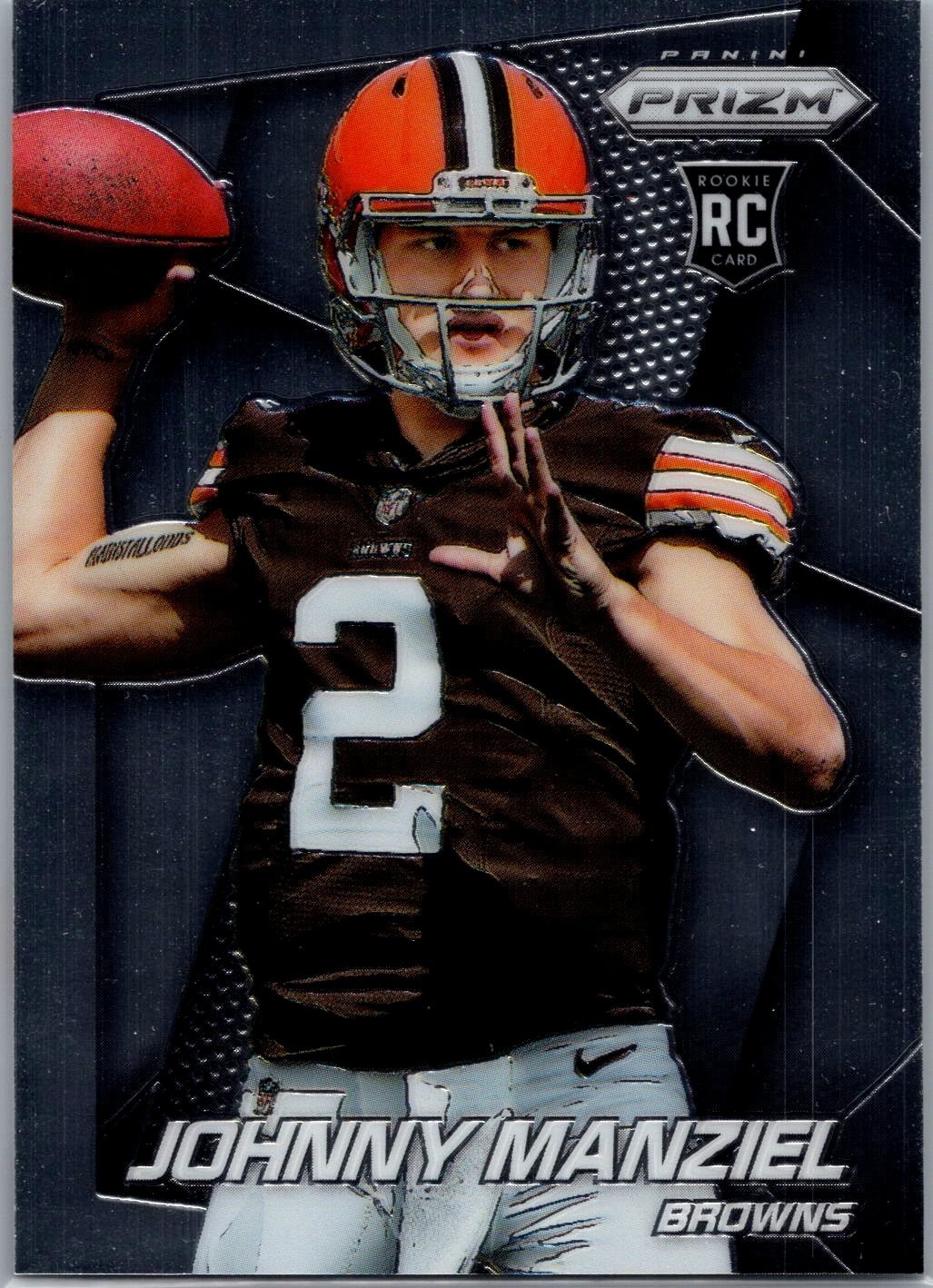 2014 Panini Prizm Johnny Manziel #287 (Mid Throw Mouth Closed) Rookie RC