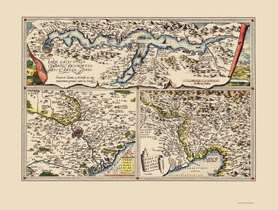 Historic Map - Como Region Italy Upper Adriatic - Ortelius 1609 - Vintage Wall