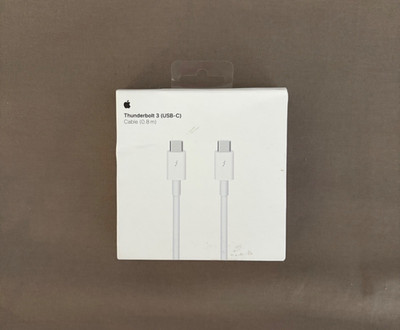 NEW Apple Thunderbolt 3 USB-C Cable 0.8m - 2.6 feet MQ4H2AM/A - A1896 - Open Box