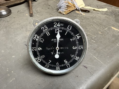 World War 1 SPAD XIII Bi-Plane Tachometer Jaeger Paris Built WWI Vintage Antique