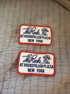 Rare Vintage (2) The Ring Rink At Rockefeller Plaza Center New York Patch