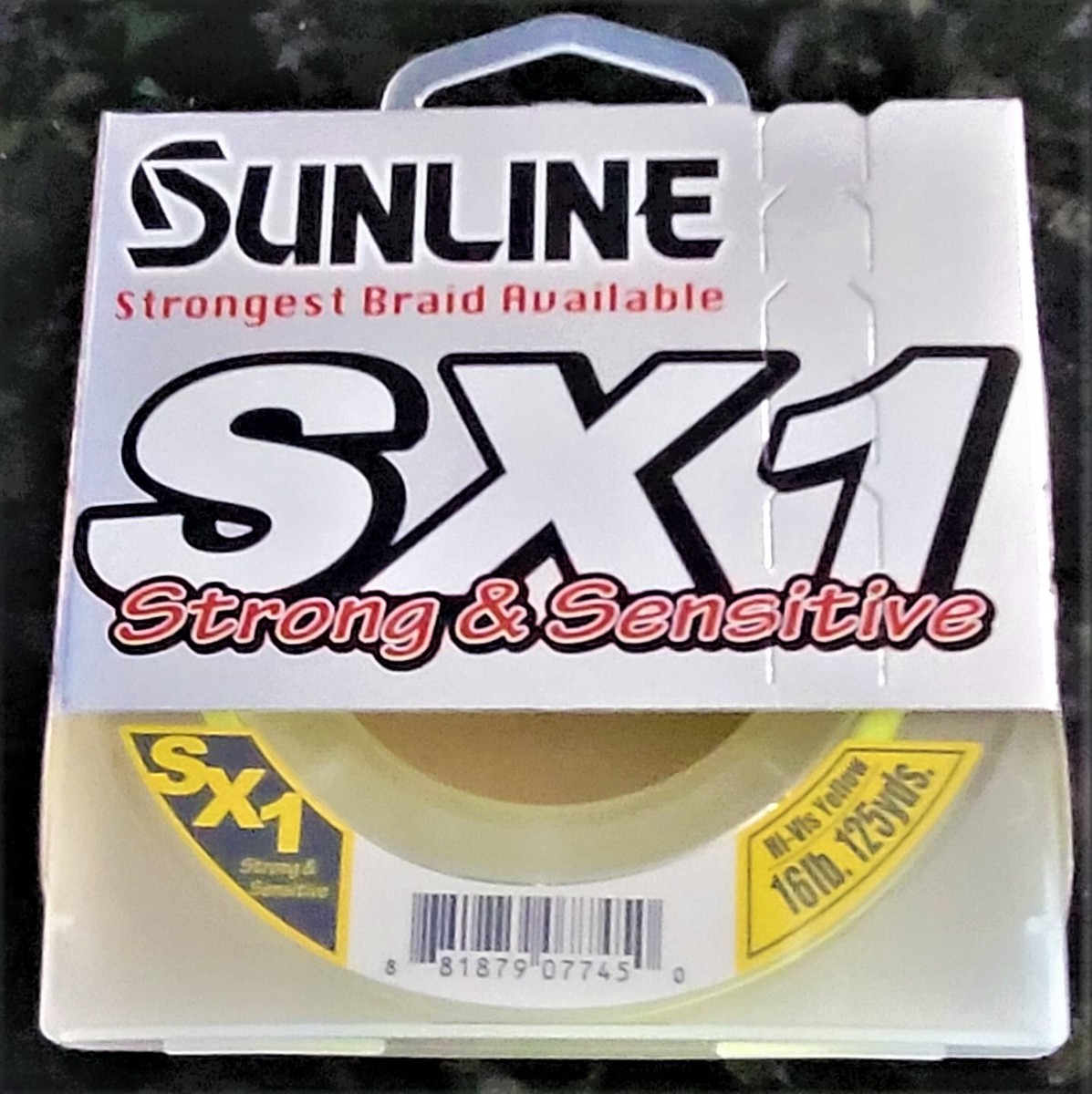 Sunline SX1 Braid - Hi-Vis Yellow 125 Yard / 16lb.