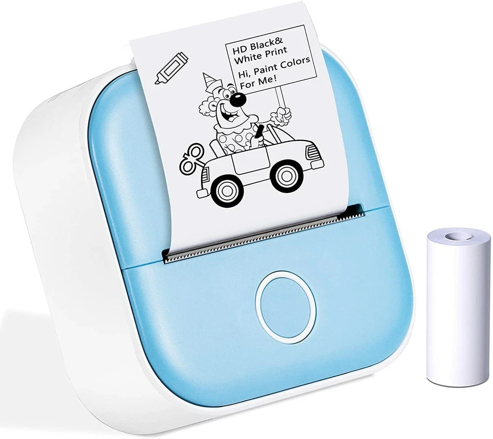 Phomemo T02 Mini Wireless Bluetooth Thermal Photo Printer Inkless Label Maker