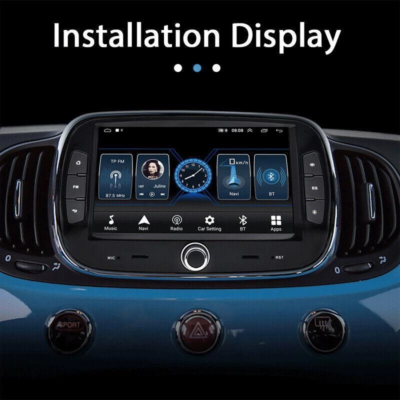 7" Android 10.0 1+16GB Car Radio Stereo GPS Nav Wifi Player Fit for Fiat 16-2019 - Image 2 of 4