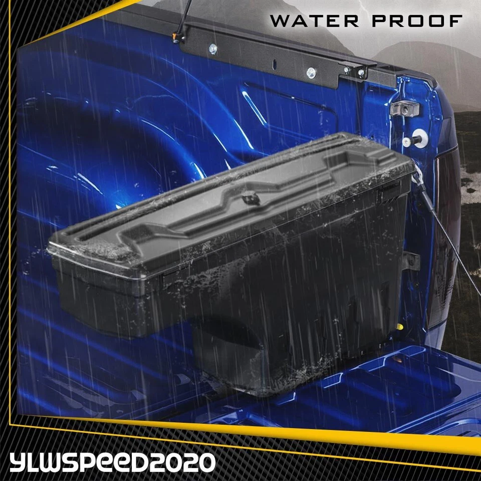 Truck Bed Storage Tool Box Left Fit For 2007-19 Chevy Silverado GMC Sierra 1500 Foto 3 de 4