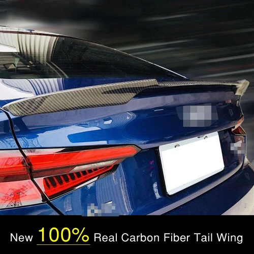 For A5 S5 B9 17 18 19 4 Door Real Carbon Fiber M4 Rear Trunk Spoiler Wing - Picture 5 of 12