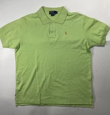 Polo Ralph Lauren Bright Green Golf Polo Shirt Short Sleeve Size XL 100% Cotton