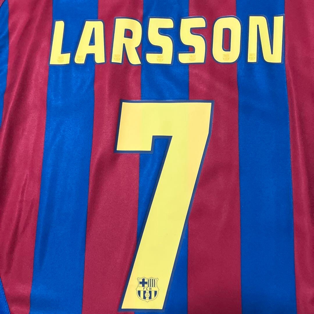 MINT LARSSON #7 XL FC Barcelona 2005 2006 Jersey Shirt MINT LARSSON #7 XL FC Barcelona 2005 2006 Jersey Shirt