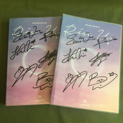 ASTRO RISE UP ALBUM GROUP ALL MEMBER Autographed K-POP With GROUP SIGNED PHOTO - Picture 1 of 3