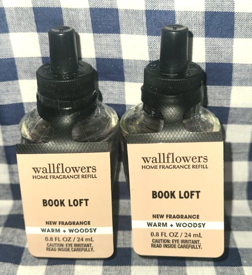 NEW 2-Pack BOOK LOFT Wallflower Refill Bulbs SEALED 0.8 oz Bath & Body Works