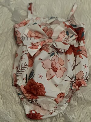 Shein Baby One Piece 3-6 Months Floral