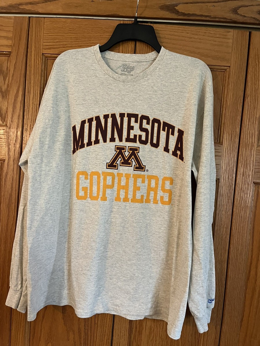 Blue 84 Minnesota Gophers Long Sleeve Tee Shirt Oatmeal Size XL
