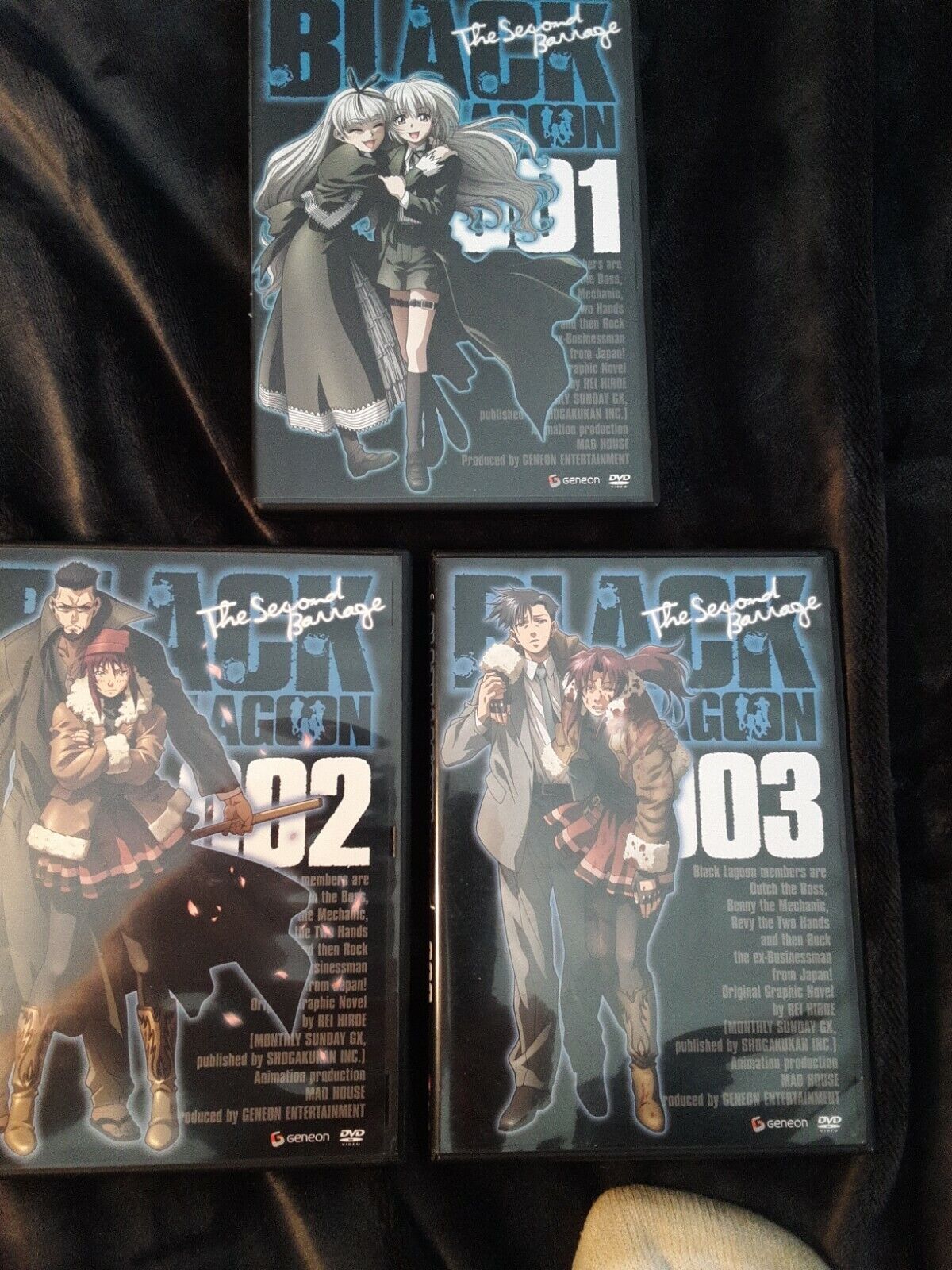 Black Lagoon The Second Barrage Vol 3 Dvd 08 For Sale Online Ebay