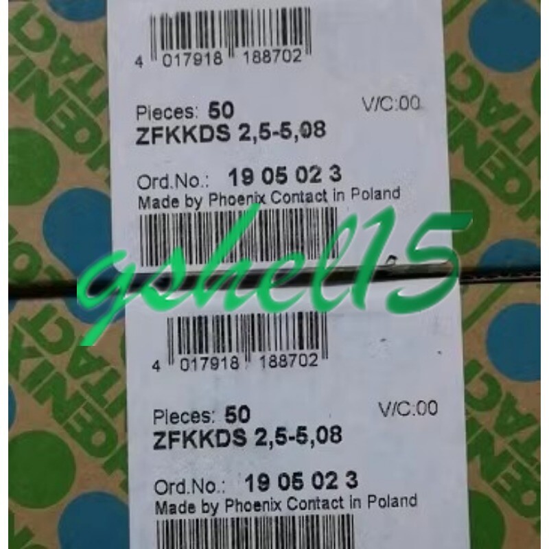 50PCS/Box NEW Phoenix ZFKKDS2.5-5.08 1905023 coupler #HJ | eBay UK