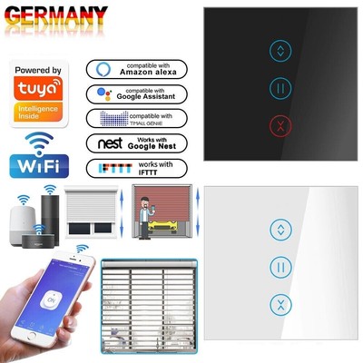 TUYA Smart WIFI Rolladenschalter Touch Jalousieschalter Vorhang Schalter Alexa
