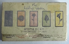 The Healing Garden Aroma Oil Therapy Kit 5 Vials 2ml Each Coty New & Rare!