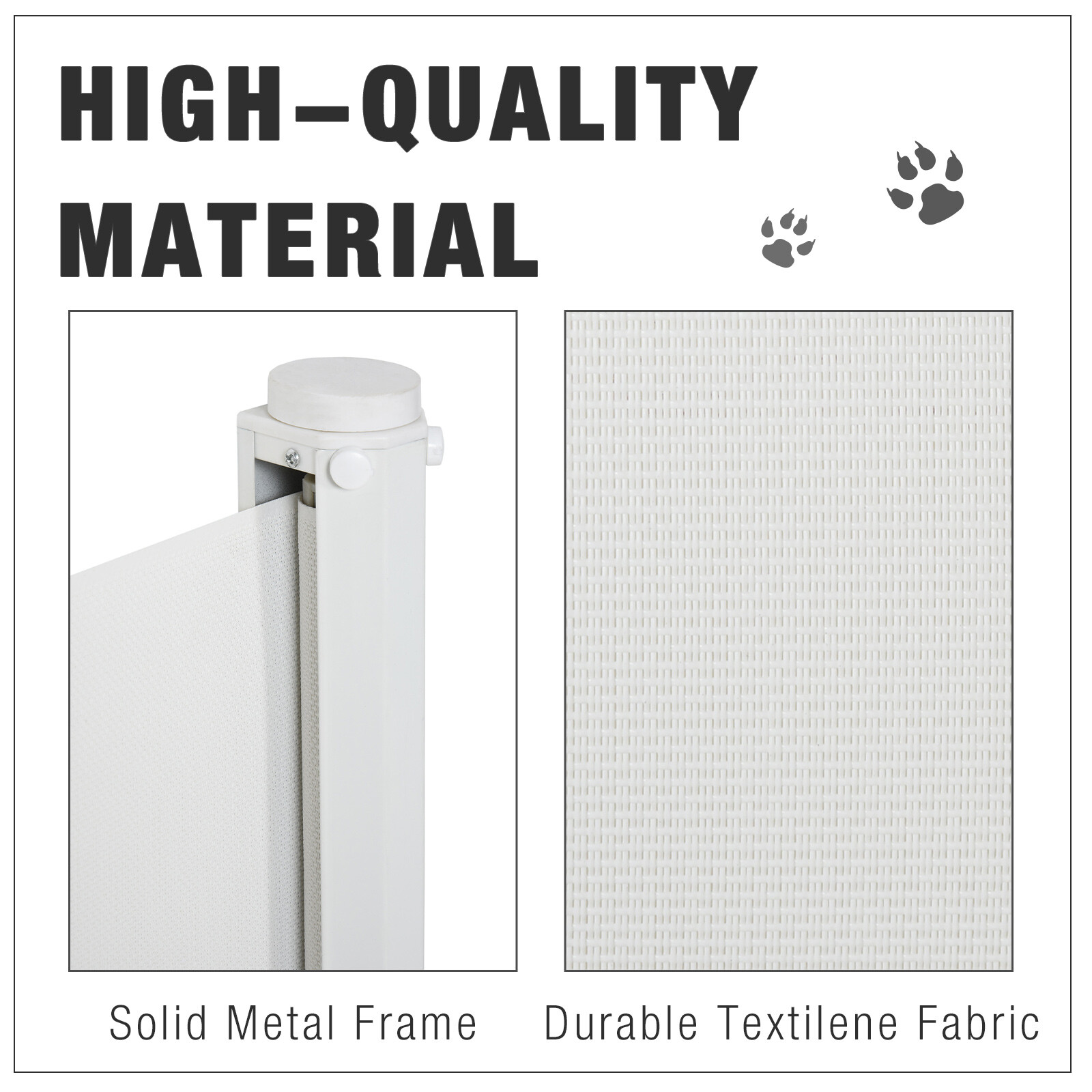 Pet Safety Gate Retractable Dog Barrier Folding Home Doorway Stair